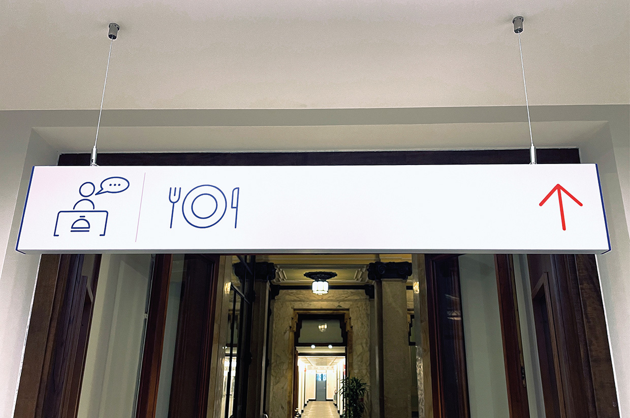 Edison, Headquarters internal signage system