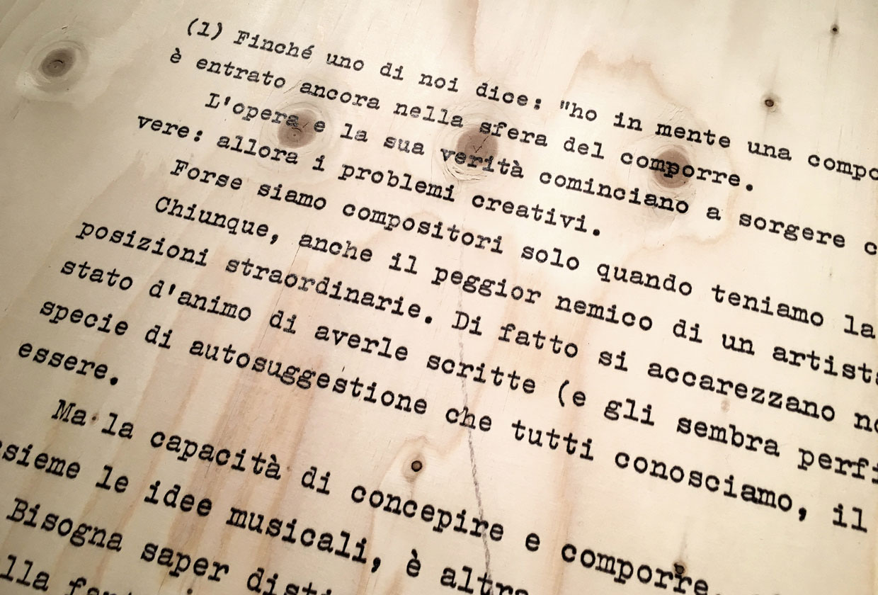 Archivio Storico Ricordi Salvatore Sciarrino - il segno e il suono - Exhibition