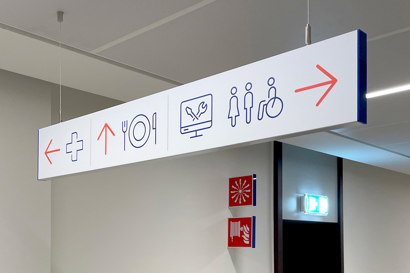 Edison, Headquarters internal signage system